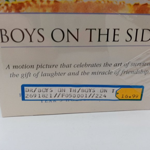 Boys on the Side VHS Movie Factory Sealed Video Whoopi Drew Barrymore 1990s - Picture 3 of 8